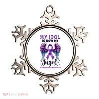 My Idol Is Now My Angel AlzheimerS Awareness Month Ornament thumb 0