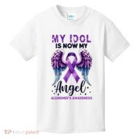 My Idol Is Now My Angel AlzheimerS Awareness Month Kids T-Shirt thumb 0