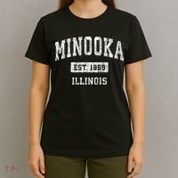 Minooka Illinois Il Vintage Sports T-Shirt thumb 4