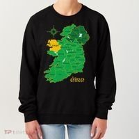 Mayo Ireland Irish County Map Eire Irish Travel Women's Sweatshirt thumb 0
