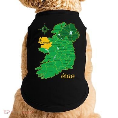 Mayo Ireland Irish County Map Eire Irish Travel Doggie Tank