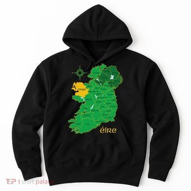 Mayo Ireland Irish County Map Eire Irish Travel Hoodie