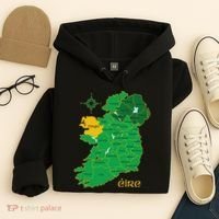 Mayo Ireland Irish County Map Eire Irish Travel Hoodie thumb 4