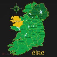 Mayo Ireland Irish County Map Eire Irish Travel Coaster thumb 2