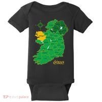 Mayo Ireland Irish County Map Eire Irish Travel Baby Bodysuit thumb 0