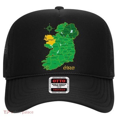 Mayo Ireland Irish County Map Eire Irish Travel Hat