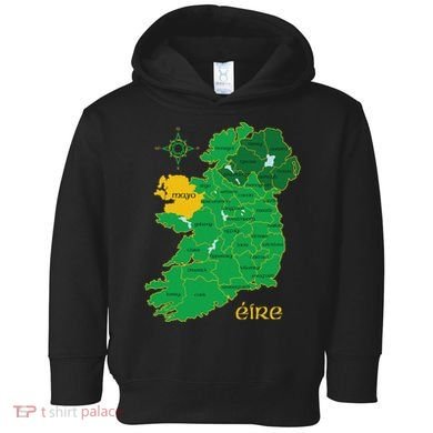 Mayo Ireland Irish County Map Eire Irish Travel Toddler Hoodie