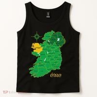 Mayo Ireland Irish County Map Eire Irish Travel Tank Top thumb 2