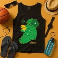 Mayo Ireland Irish County Map Eire Irish Travel Tank Top thumb 4