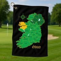Mayo Ireland Irish County Map Eire Irish Travel Golf Towel thumb 1