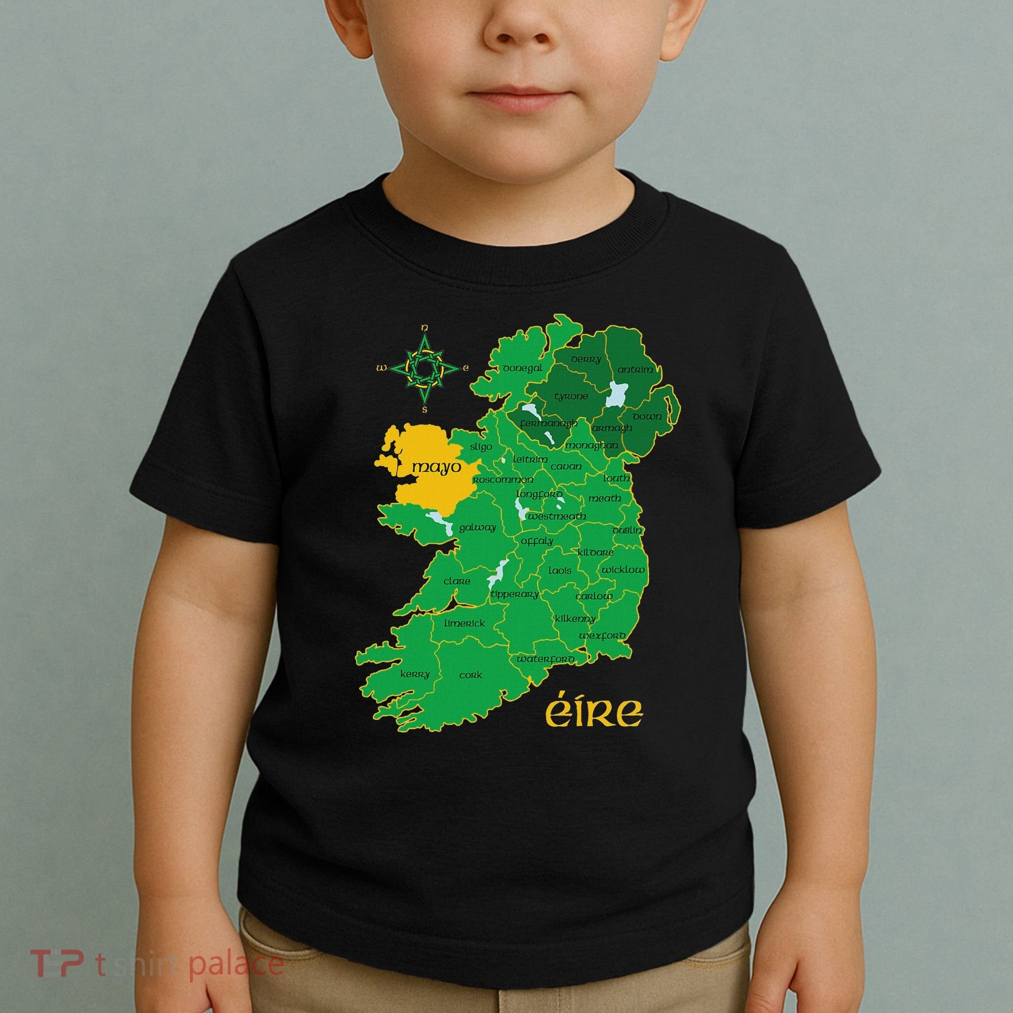 Mayo Ireland Irish County Map Eire Irish Travel Toddler T-Shirt