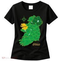 Mayo Ireland Irish County Map Eire Irish Travel Women's T-Shirt thumb 0