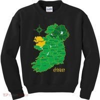 Mayo Ireland Irish County Map Eire Irish Travel Kids Sweatshirt thumb 0