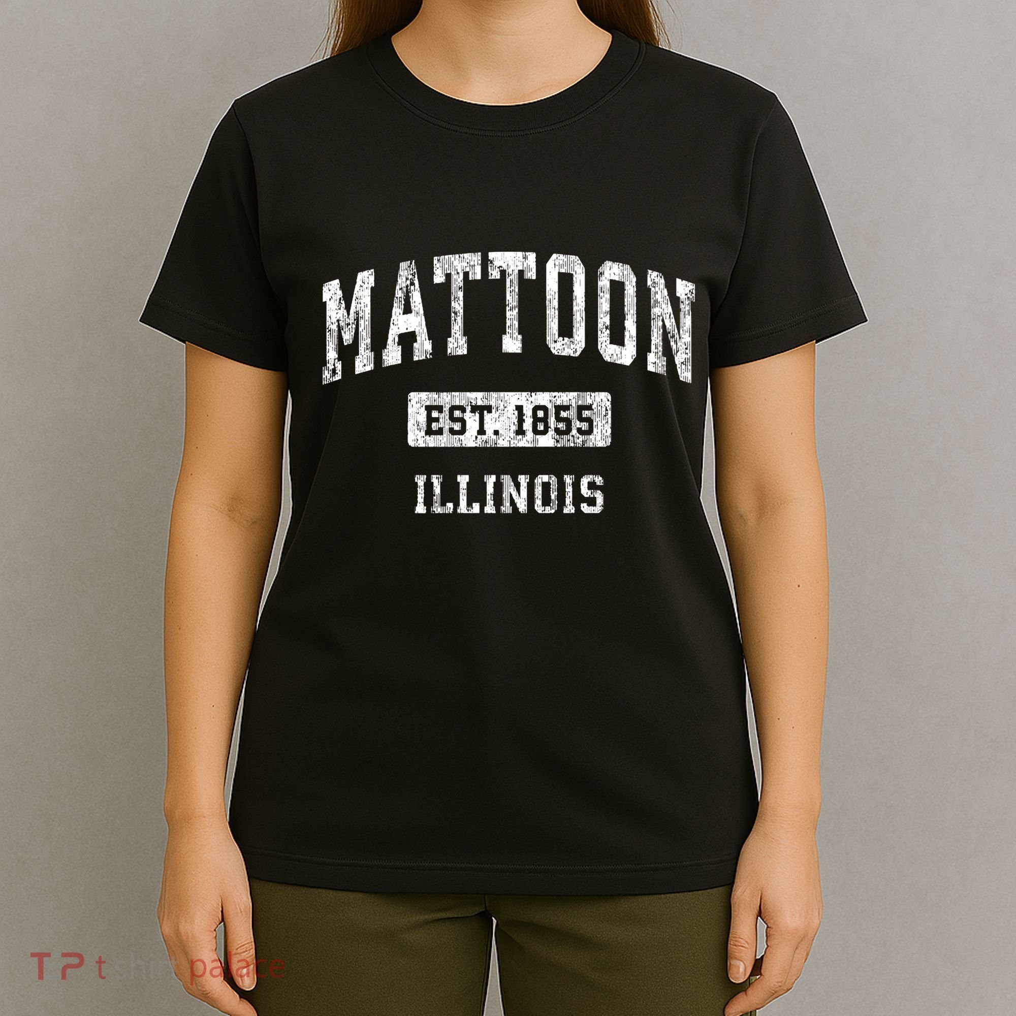 Mattoon Illinois Il Vintage Sports Established T-Shirt