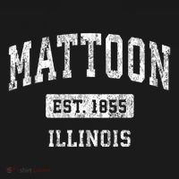 Mattoon Illinois Il Vintage Sports Established T-Shirt thumb 7