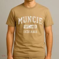Muncie Indiana In Vintage Established T-Shirt thumb 3