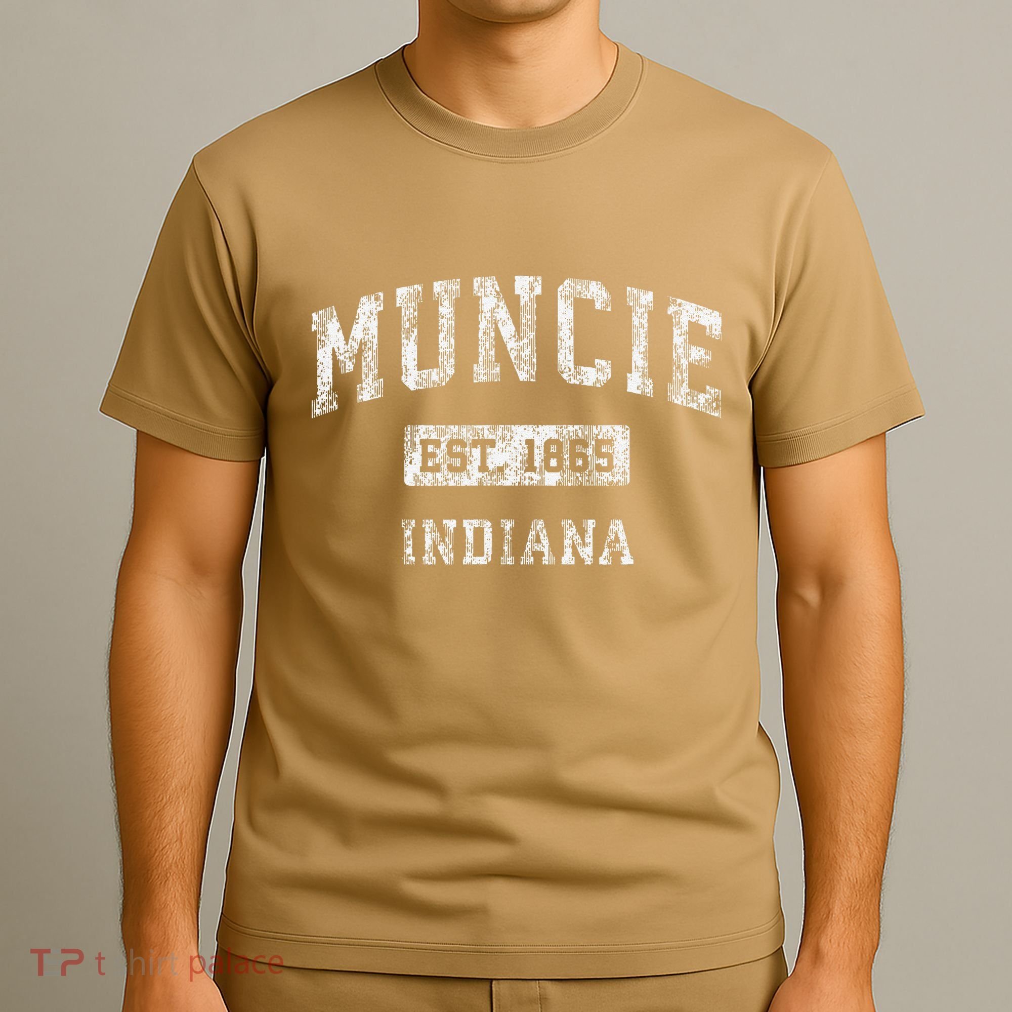Muncie Indiana In Vintage Established T-Shirt