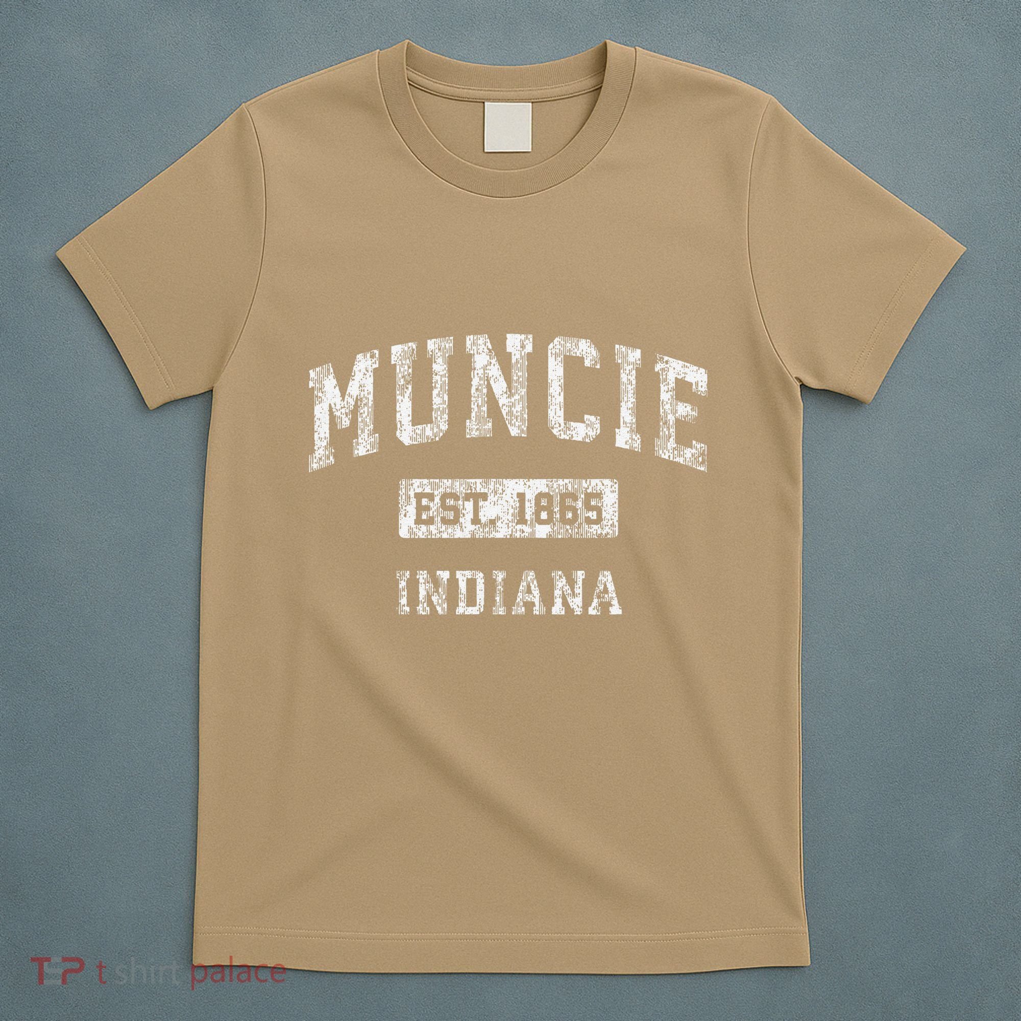 Muncie Indiana In Vintage Established T-Shirt