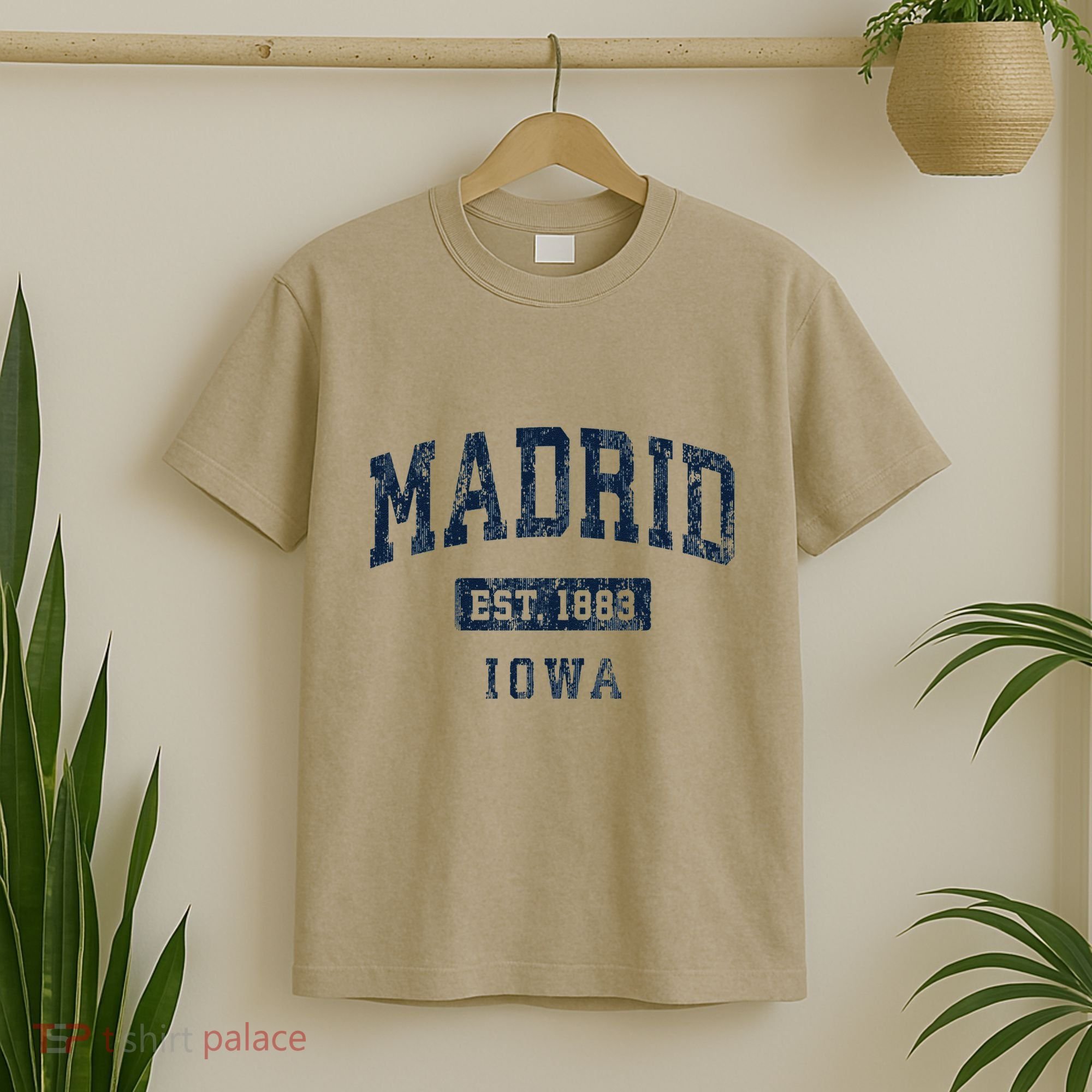 Madrid Iowa Ia Vintage Athletic Sports T-Shirt