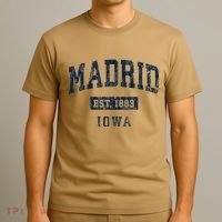 Madrid Iowa Ia Vintage Athletic Sports T-Shirt thumb 3
