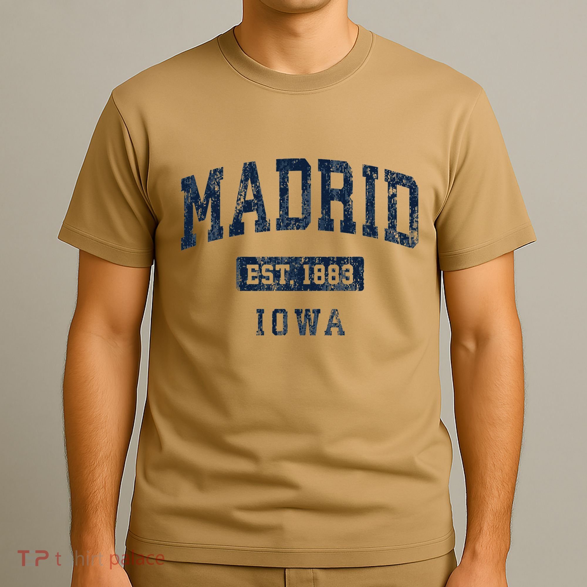 Madrid Iowa Ia Vintage Athletic Sports T-Shirt