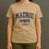 Madrid Iowa Ia Vintage Athletic Sports T-Shirt thumb 4