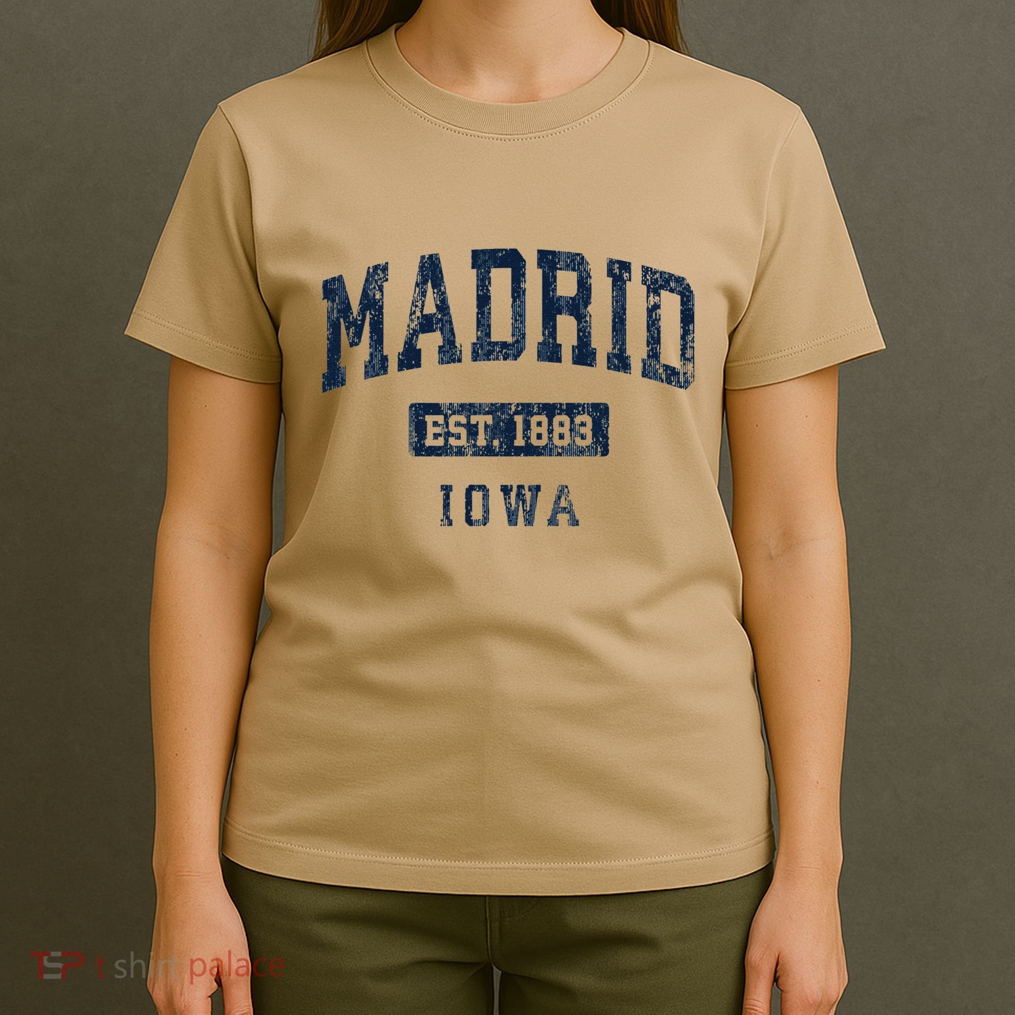 Madrid Iowa Ia Vintage Athletic Sports T-Shirt