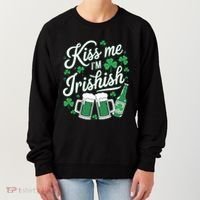 Me I’M Irishish Funny St Patrick’S Day Beer Ing Meaningful Gift Women's Sweatshirt thumb 0