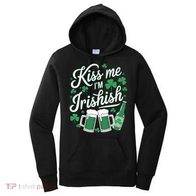 Me I’M Irishish Funny St Patrick’S Day Beer Ing Meaningful Gift Women's Hoodie