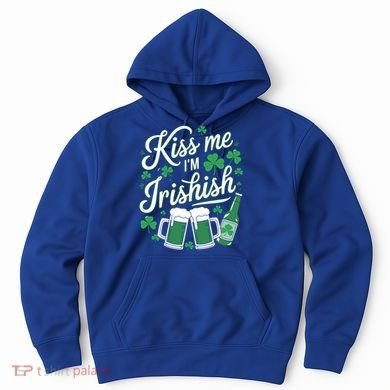 Me I’M Irishish Funny St Patrick’S Day Beer Ing Meaningful Gift Hoodie