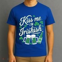 Me I’M Irishish Funny St Patrick’S Day Beer Ing Meaningful Gift T-Shirt thumb 3