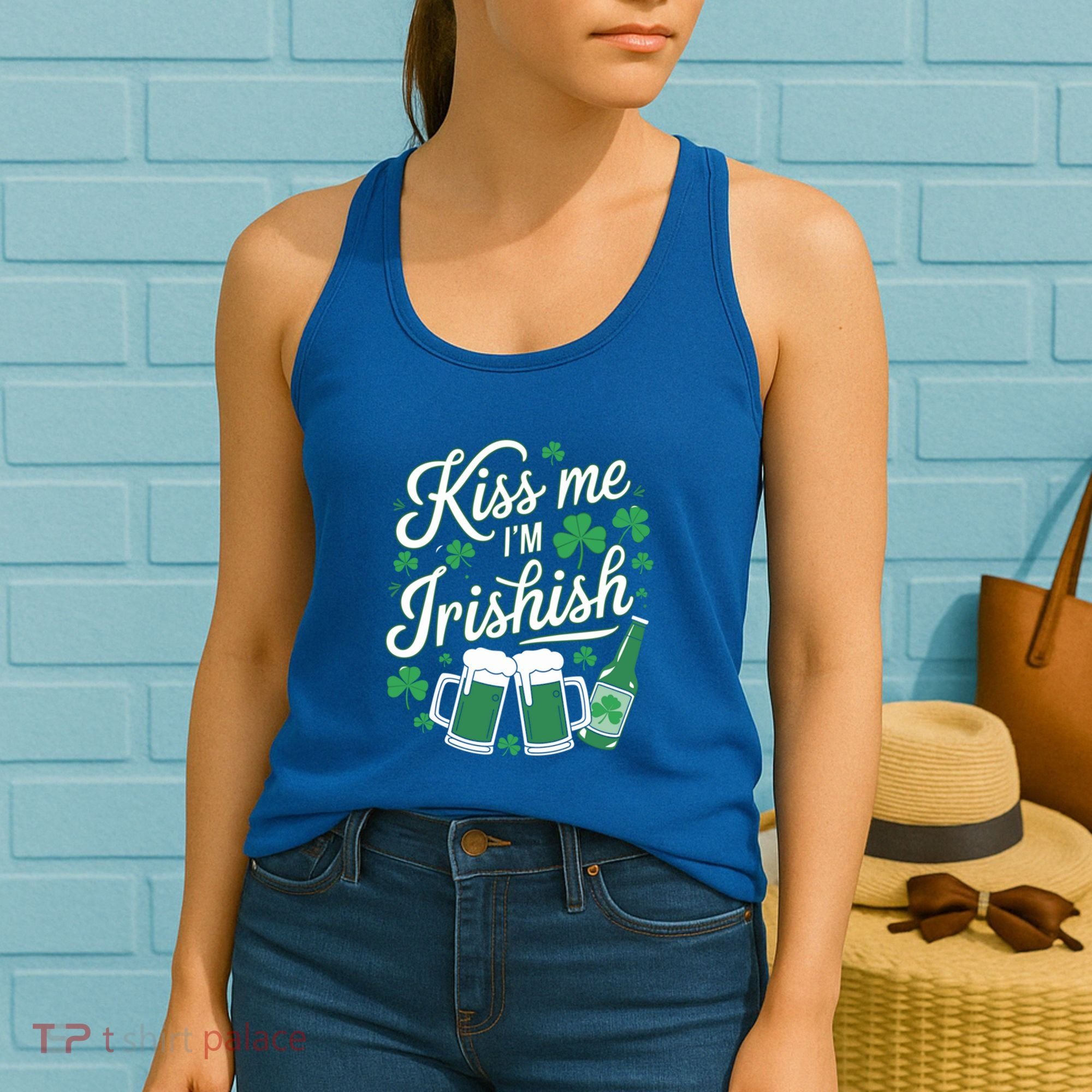 Me I’M Irishish Funny St Patrick’S Day Beer Ing Meaningful Gift Women's Tank Top