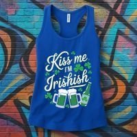 Me I’M Irishish Funny St Patrick’S Day Beer Ing Meaningful Gift Women's Tank Top thumb 3