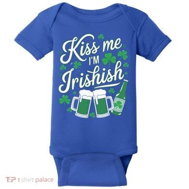 Me I’M Irishish Funny St Patrick’S Day Beer Ing Meaningful Gift Baby Bodysuit