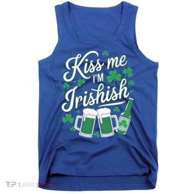 Me I’M Irishish Funny St Patrick’S Day Beer Ing Meaningful Gift Tank Top