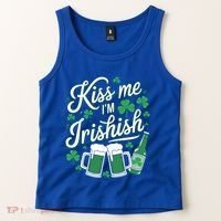 Me I’M Irishish Funny St Patrick’S Day Beer Ing Meaningful Gift Tank Top thumb 2