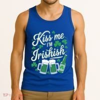 Me I’M Irishish Funny St Patrick’S Day Beer Ing Meaningful Gift Tank Top thumb 3