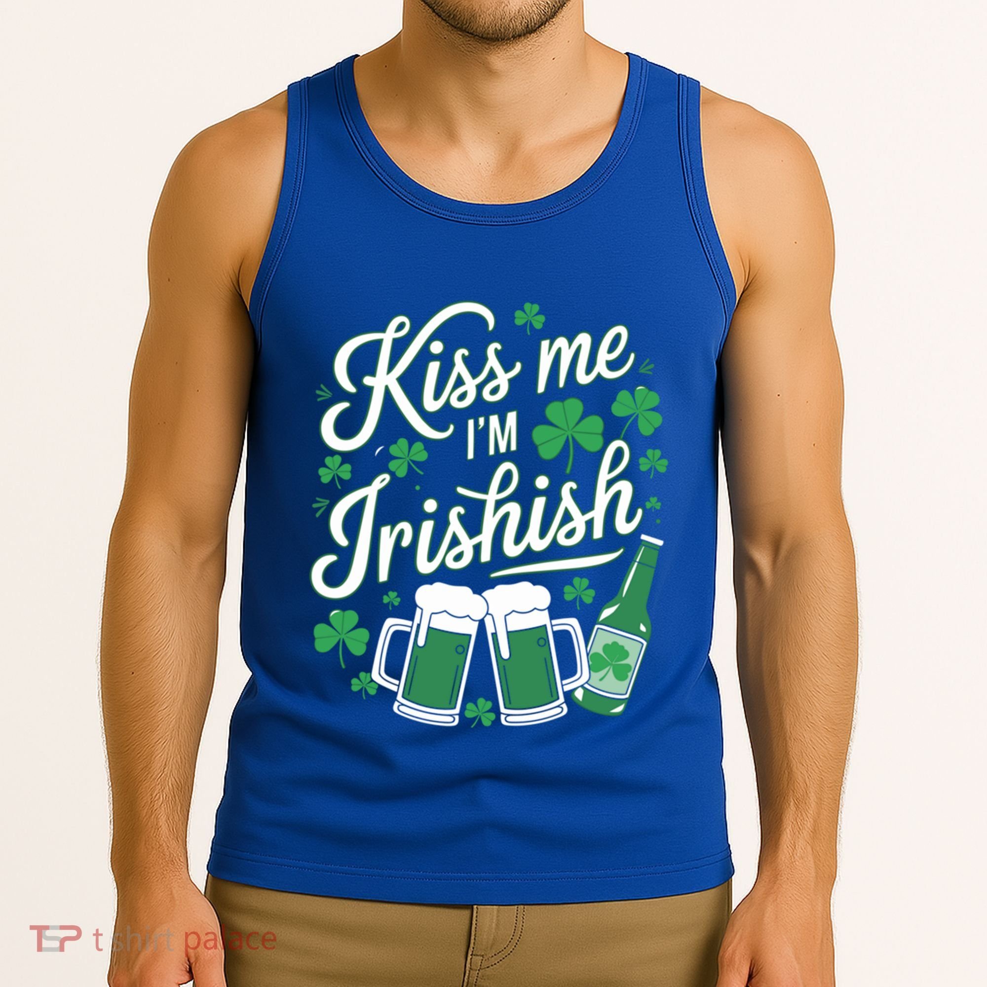 Me I’M Irishish Funny St Patrick’S Day Beer Ing Meaningful Gift Tank Top