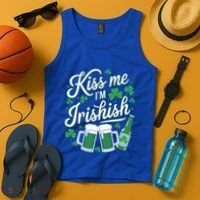 Me I’M Irishish Funny St Patrick’S Day Beer Ing Meaningful Gift Tank Top thumb 4