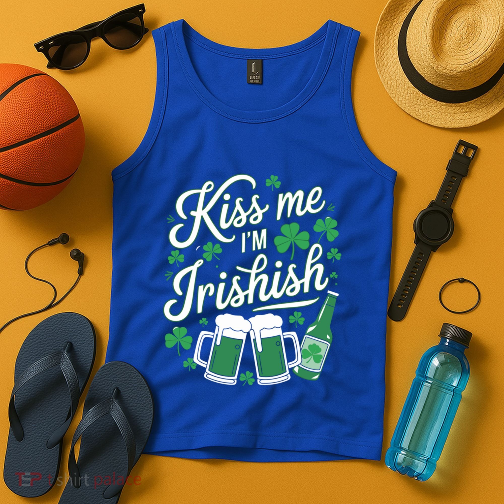 Me I’M Irishish Funny St Patrick’S Day Beer Ing Meaningful Gift Tank Top