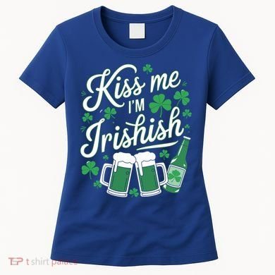 Me I’M Irishish Funny St Patrick’S Day Beer Ing Meaningful Gift Women's T-Shirt