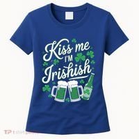 Me I’M Irishish Funny St Patrick’S Day Beer Ing Meaningful Gift Women's T-Shirt thumb 0