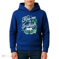 Me I’M Irishish Funny St Patrick’S Day Beer Ing Meaningful Gift Kids Hoodie thumb 4