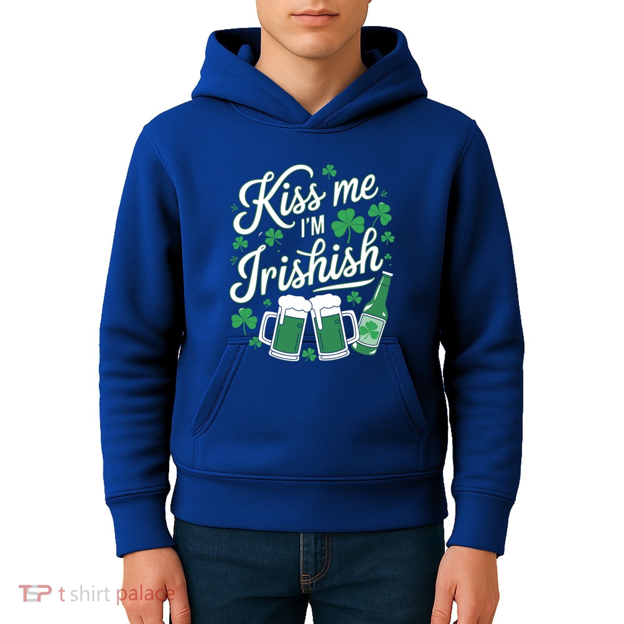 Me I’M Irishish Funny St Patrick’S Day Beer Ing Meaningful Gift Kids Hoodie