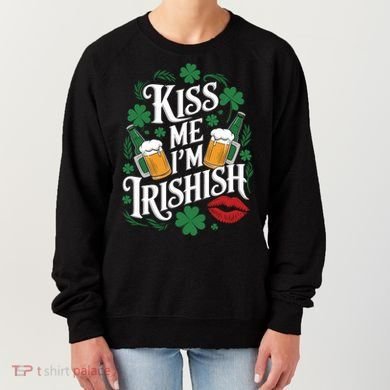 Me I’M Irishish Funny St Patrick’S Day Beer Ing Gift Women's Sweatshirt