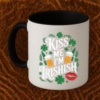 Me I’M Irishish Funny St Patrick’S Day Beer Ing Gift Coffee Mug thumb 2