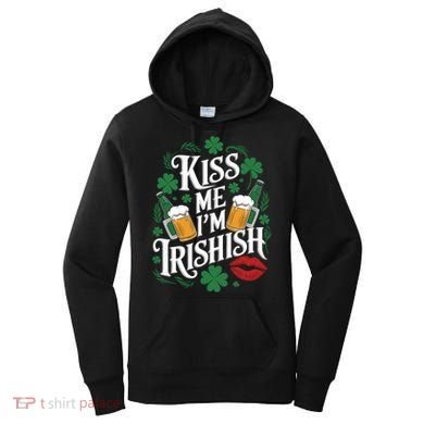 Me I’M Irishish Funny St Patrick’S Day Beer Ing Gift Women's Hoodie