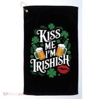 Me I’M Irishish Funny St Patrick’S Day Beer Ing Gift Golf Towel thumb 0