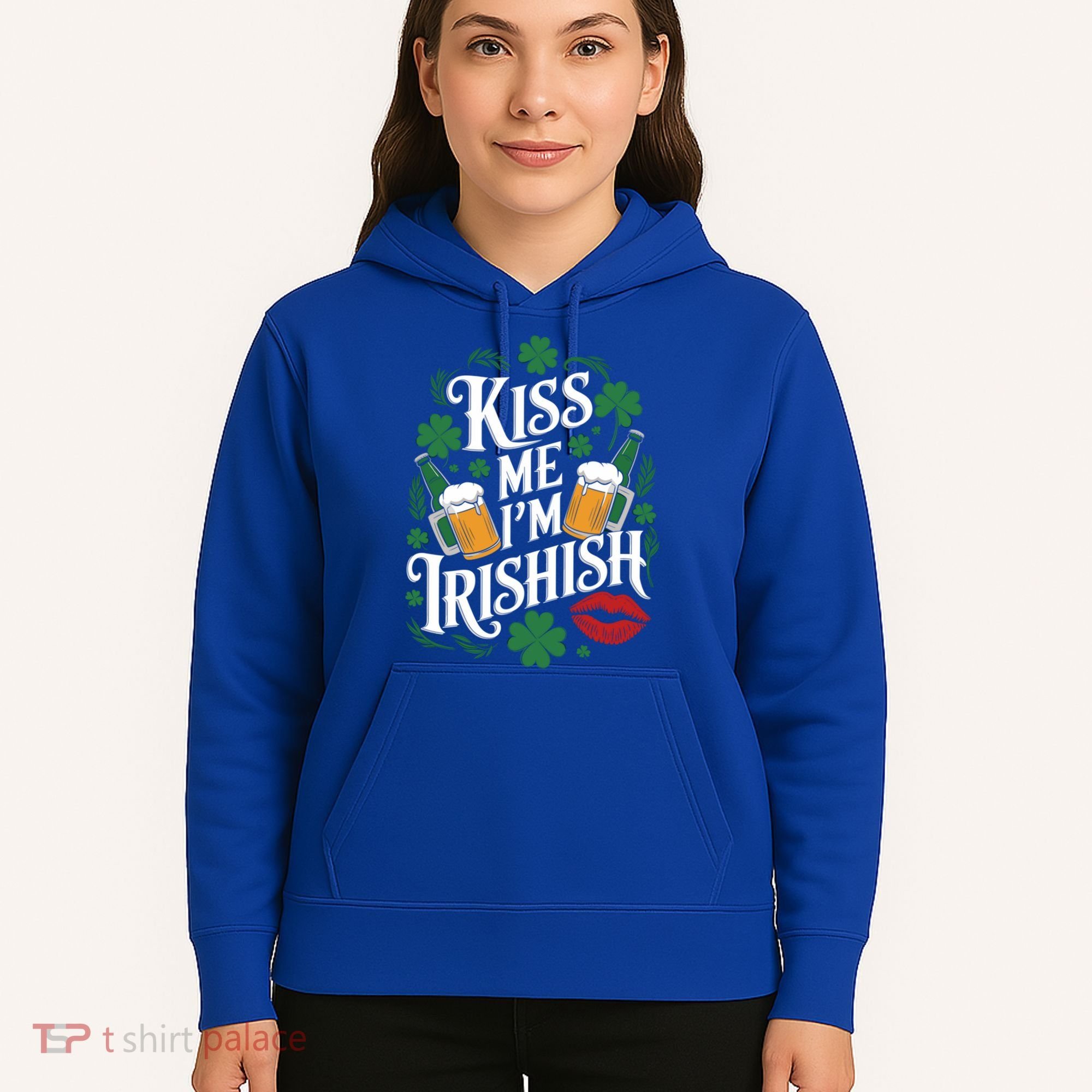 Me I’M Irishish Funny St Patrick’S Day Beer Ing Gift Hoodie