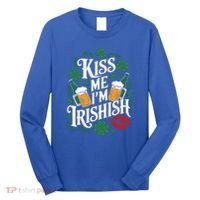 Me I’M Irishish Funny St Patrick’S Day Beer Ing Gift Long Sleeve Shirt thumb 0